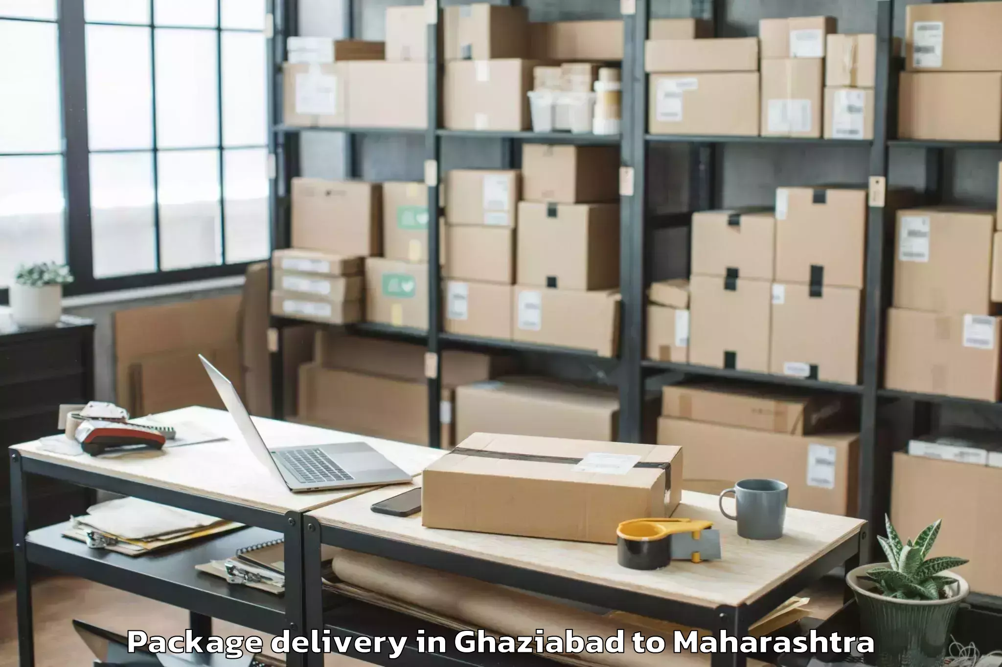 Professional Ghaziabad to Wadwani Package Delivery